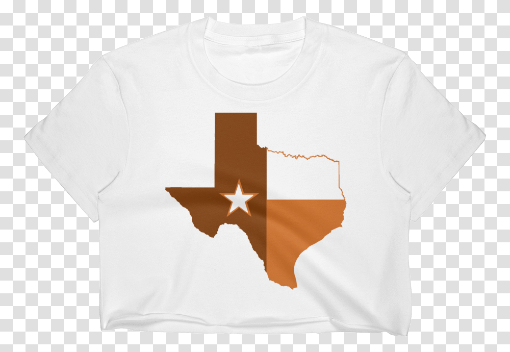 Austin State Of Texas Flag Women's Crop Top Texas State With Flag Inside, Apparel, Sleeve, Shirt Transparent Png