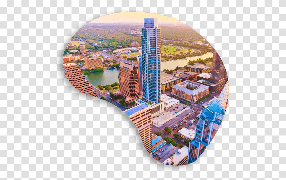Austin Texas, City, Urban, Building, High Rise Transparent Png
