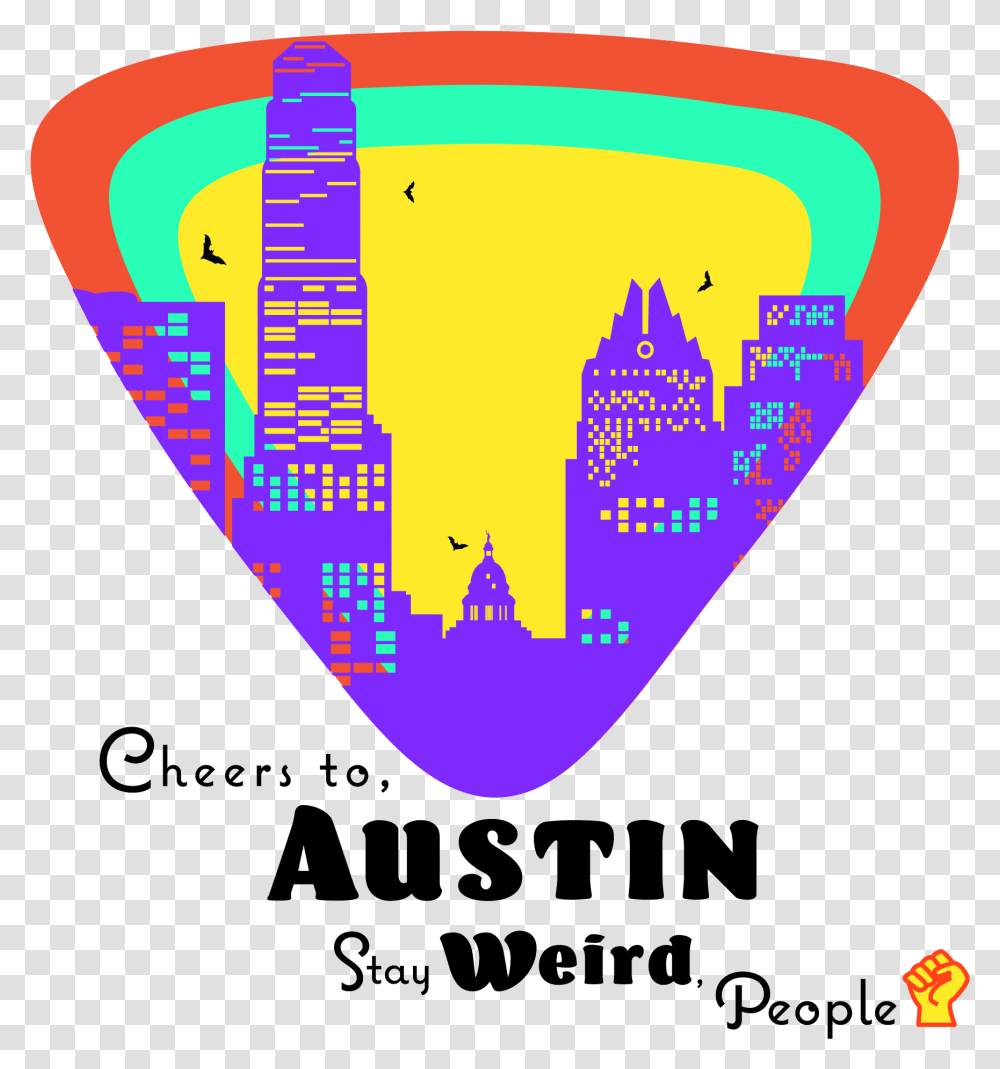 Austin Texas Hometown Drawing Complete Graphic Design, Triangle, Poster, Advertisement Transparent Png
