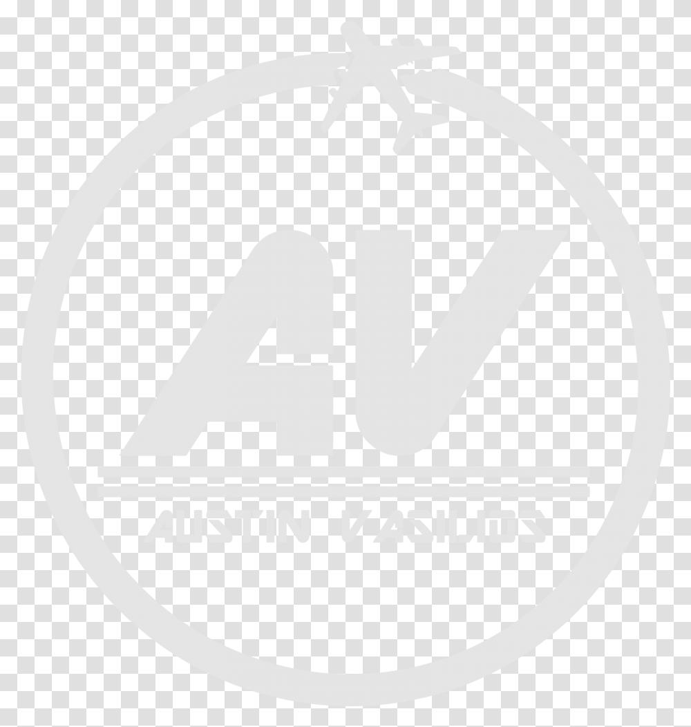 Austin Vasilios Logo White Circle, Trademark, Sign, Recycling Symbol Transparent Png