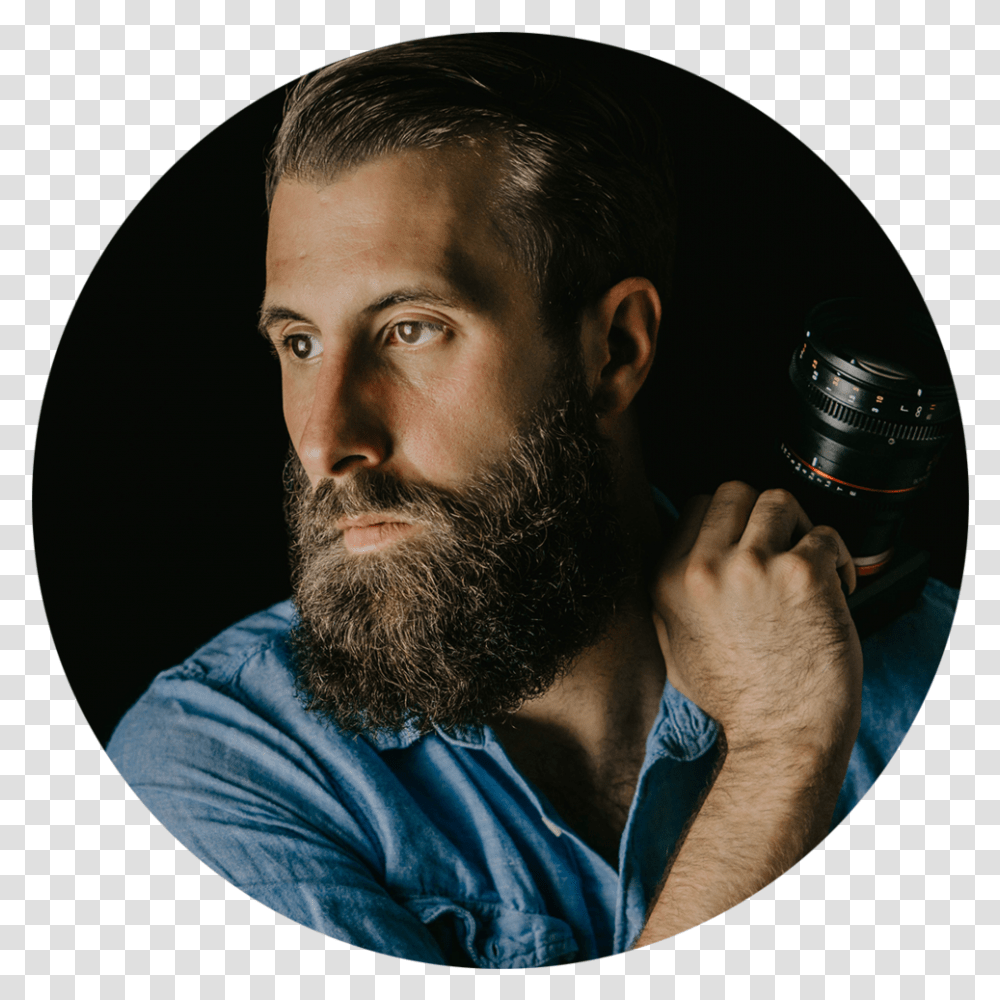 Austin Wedding Videographer Dave Busters Logo, Face, Person, Human, Beard Transparent Png