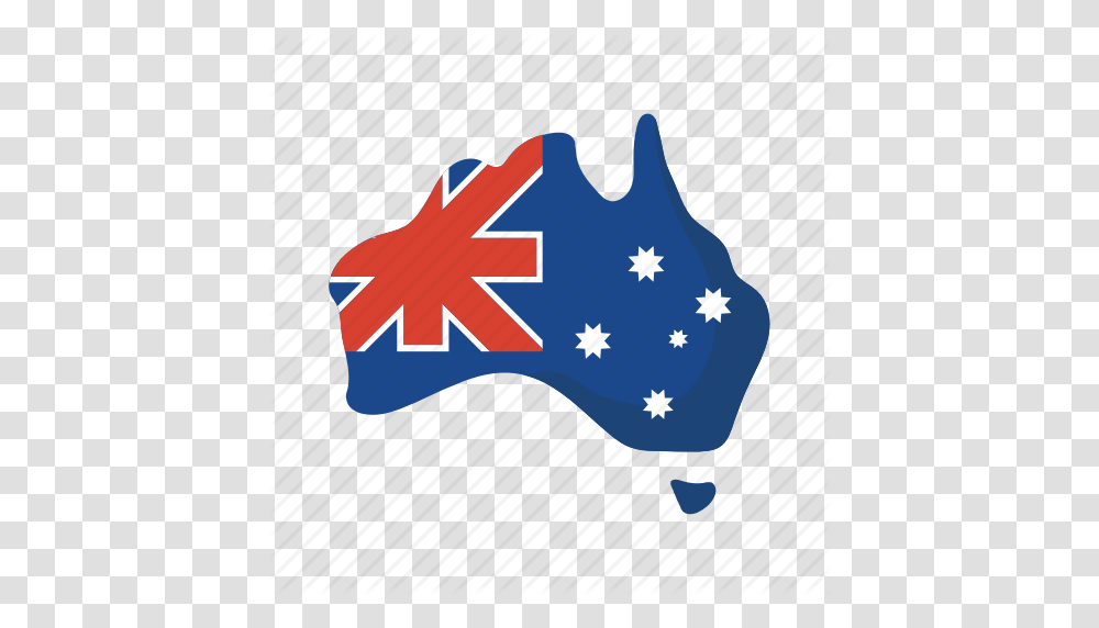 Australia Colorful Continent Flag Landmark Map Object Icon, Tie Transparent Png