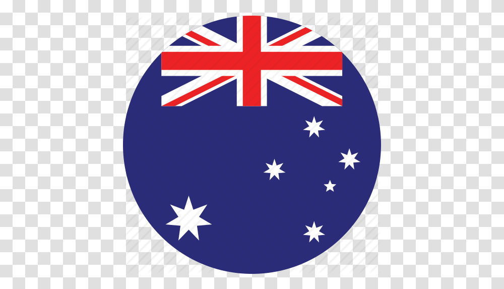 Australia Flag Icon Download On Iconfinder On Iconfinder New Zealand Flag In Circle, Symbol, Logo, Trademark, Star Symbol Transparent Png