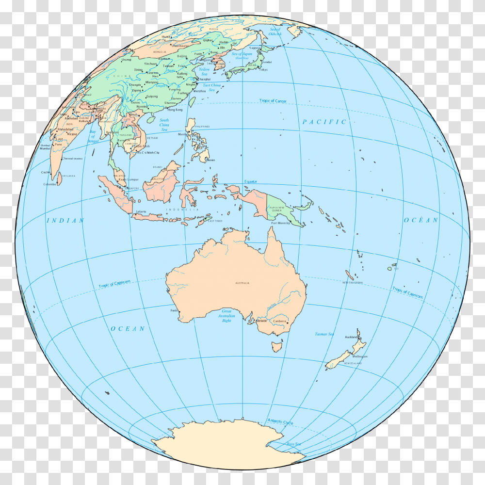 Australia Globe Large Map World Showing South America, Outer Space, Astronomy, Universe, Planet Transparent Png