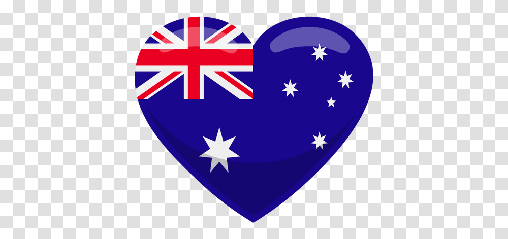 Australia Heart Flag Round New Zealand Flag, Symbol, Plectrum, First Aid, Logo Transparent Png