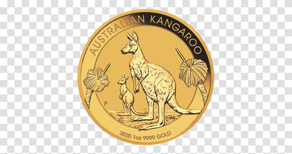 Australia Kangaroo 9999 Gold Coin Bu Dragon City Cafe, Money, Logo, Symbol, Trademark Transparent Png