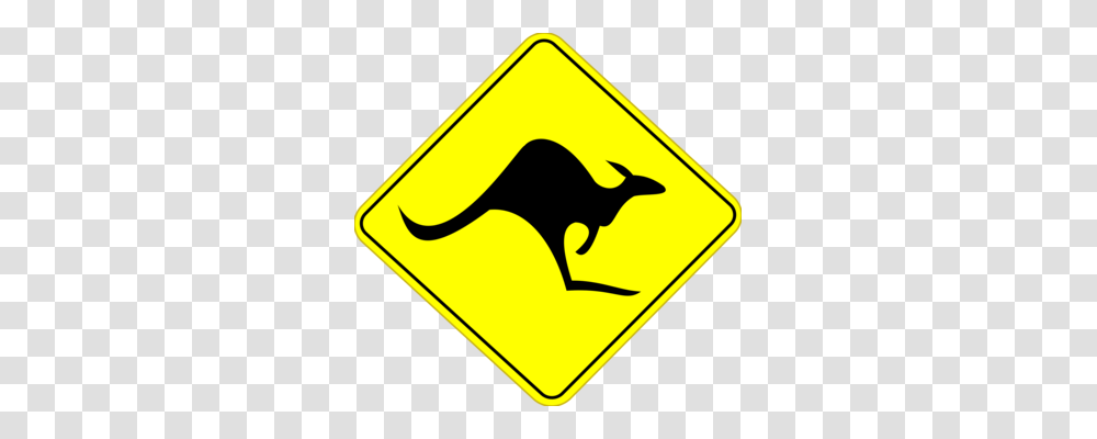 Australia Kangaroo Traffic Sign Warning Sign Koala, Road Sign, Stopsign Transparent Png