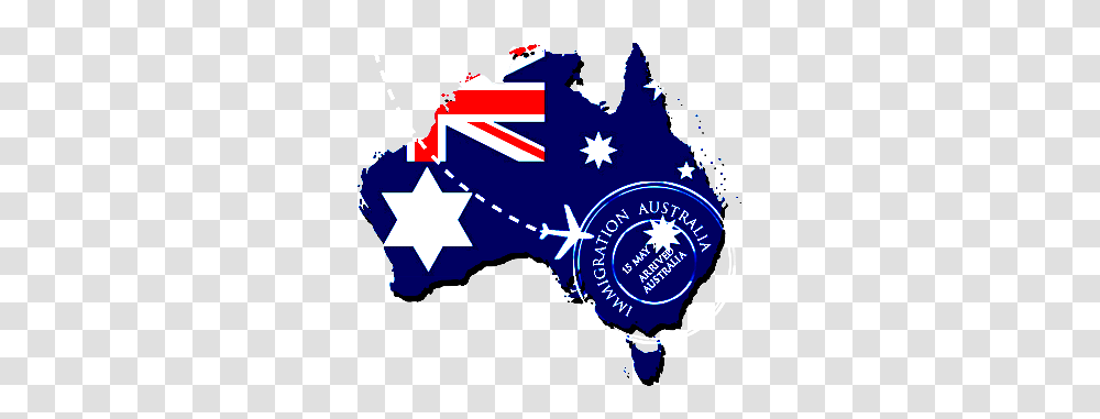 Australia Map Passport Stamp Aipptraining, Star Symbol Transparent Png