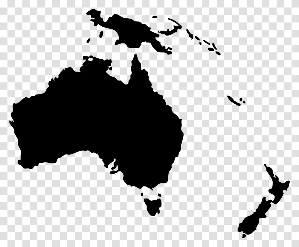 Australia Mapa Polityczna Continent City Map South East Asia And Australia, Gray, World Of Warcraft Transparent Png