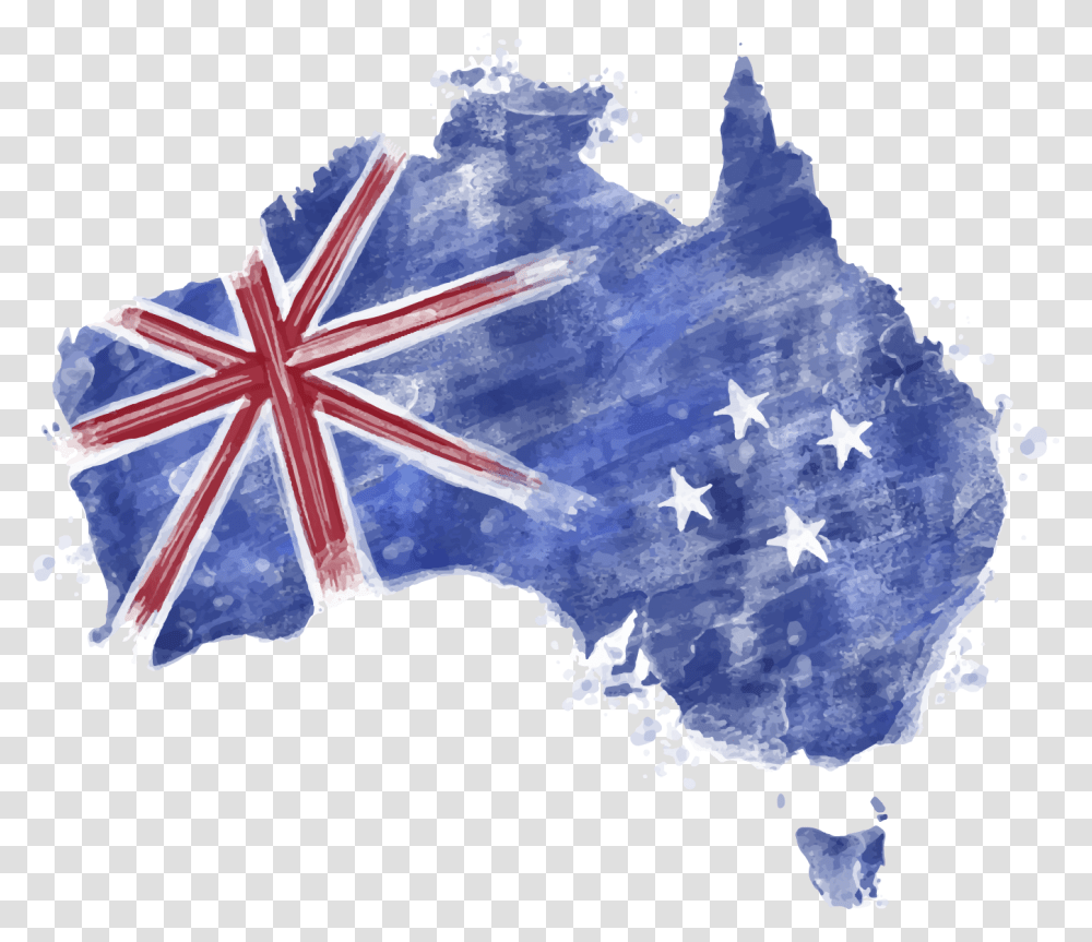 Australia Of Watercolor Flag Sydney Painting Clipart, Star Symbol, American Flag, Airplane Transparent Png