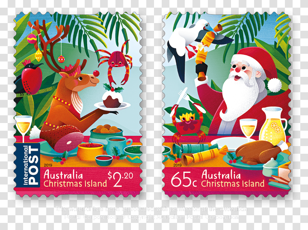 Australia Post Christmas Stamps 2019, Poster, Advertisement, Bird, Animal Transparent Png