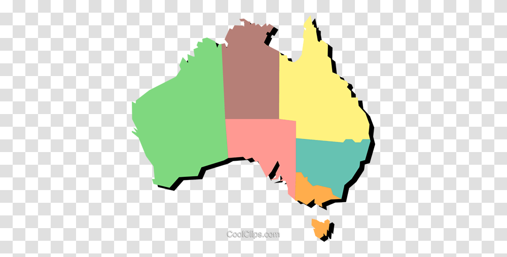 Australia Royalty Free Vector Clip Art Illustration, Map, Diagram, Plot, Atlas Transparent Png