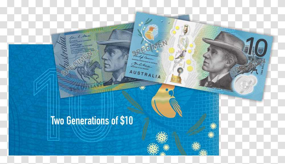 Australian 10 Dollar Note, Hat, Poster, Advertisement Transparent Png