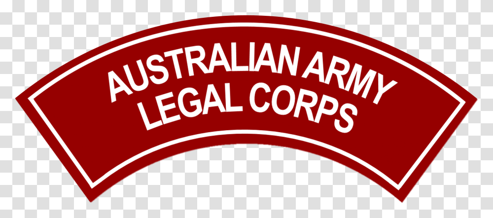 Australian Army Legal Corps Battledress Flash Border, Label, Word, Ketchup Transparent Png