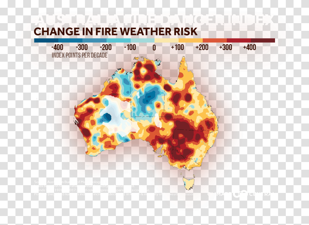 Australian Fires And Climate Change Matters Much Of Australia Burned, Plot, Text, Map, Diagram Transparent Png