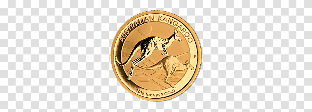 Australian Gold Kangaroo Nugget, Coin, Money, Animal Transparent Png