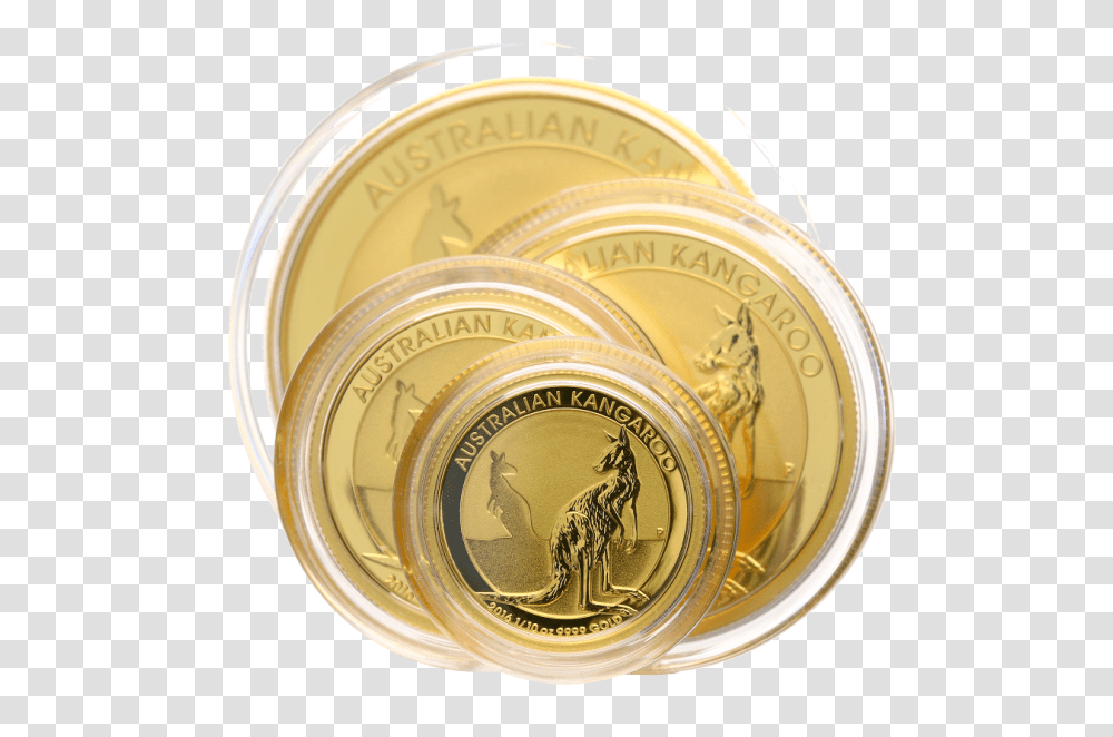 Australian Kangaroo Coins The Perth Mint, Gold, Money, Gold Medal, Trophy Transparent Png