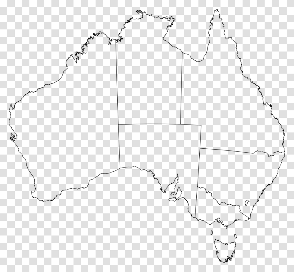 Australian Map Outline Simplistic Clipart Aust Unknown Within, Gray, World Of Warcraft Transparent Png