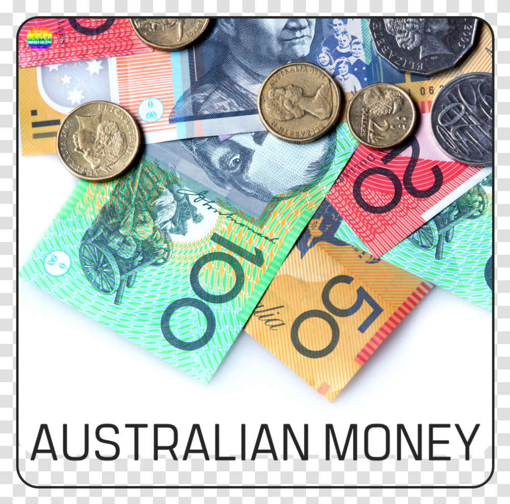 Australian Money Bundle Au Money, Coin, Wristwatch, Nickel Transparent Png