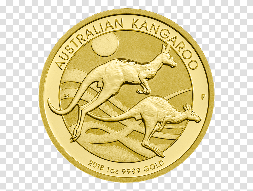 Australian Nugget 2018 1 Oz Gold CoinSrc Https 2017 Australia 1 2 Oz Gold Kangaroo, Money, Gold Medal, Trophy Transparent Png