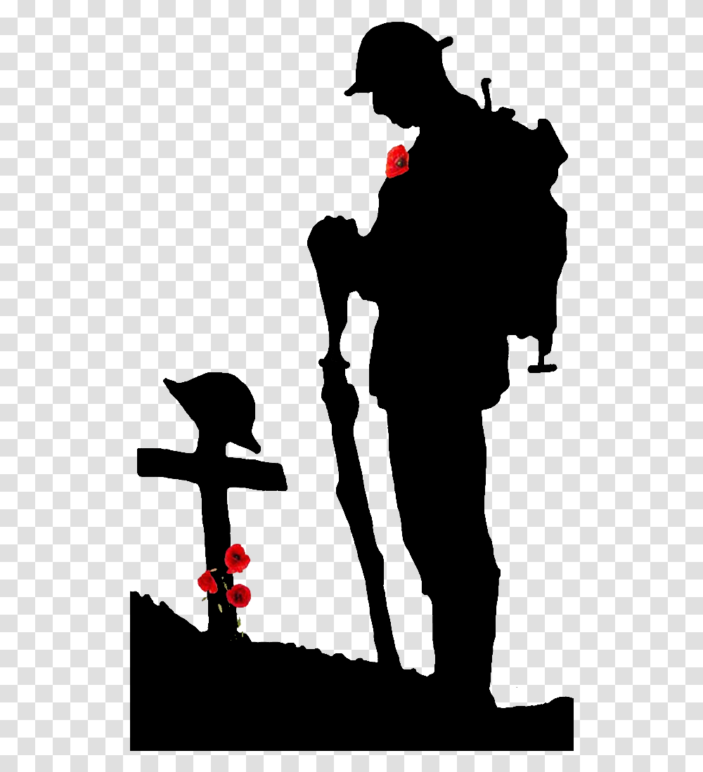 Australian Soldier Attention Silhouette, Person, People, Photography, Leisure Activities Transparent Png