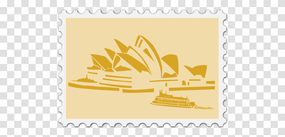 Australian Stamp Image Sydney Opera House Vector, Envelope, Mail, Airmail, Postage Stamp Transparent Png