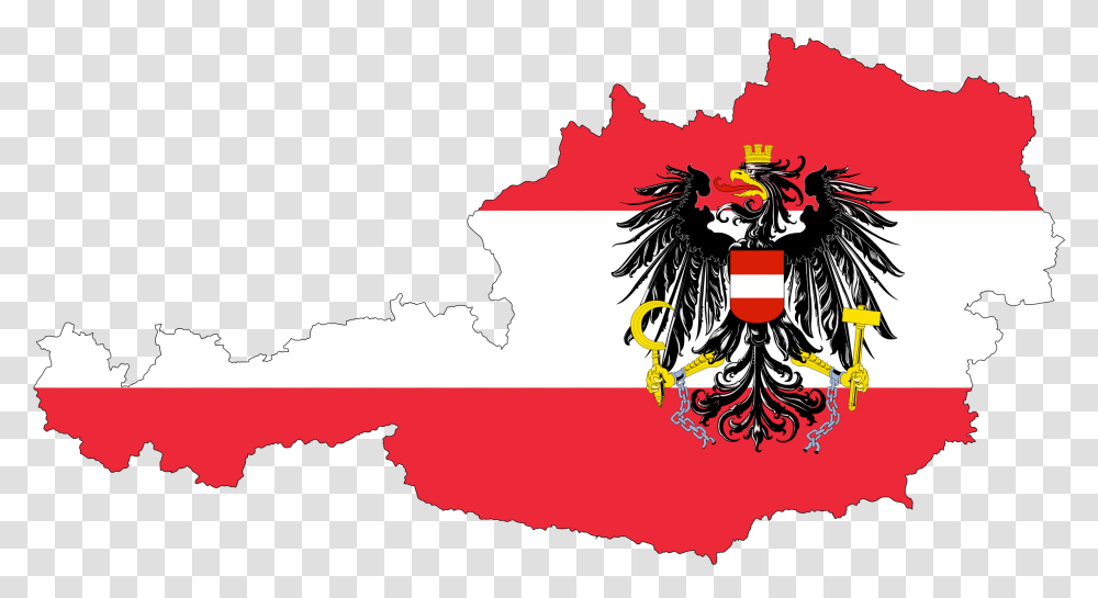 Austria Flag Flag Map Of Austria, Plot Transparent Png
