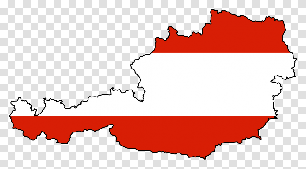 Austria Flag Map Large Map Austria Flag Map, Diagram, Atlas, Plot, Fire Transparent Png