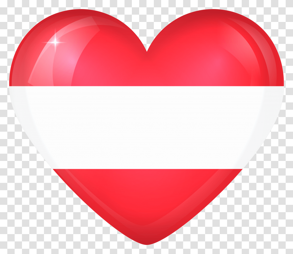 Austria Large Heart Gallery Flag, Balloon Transparent Png