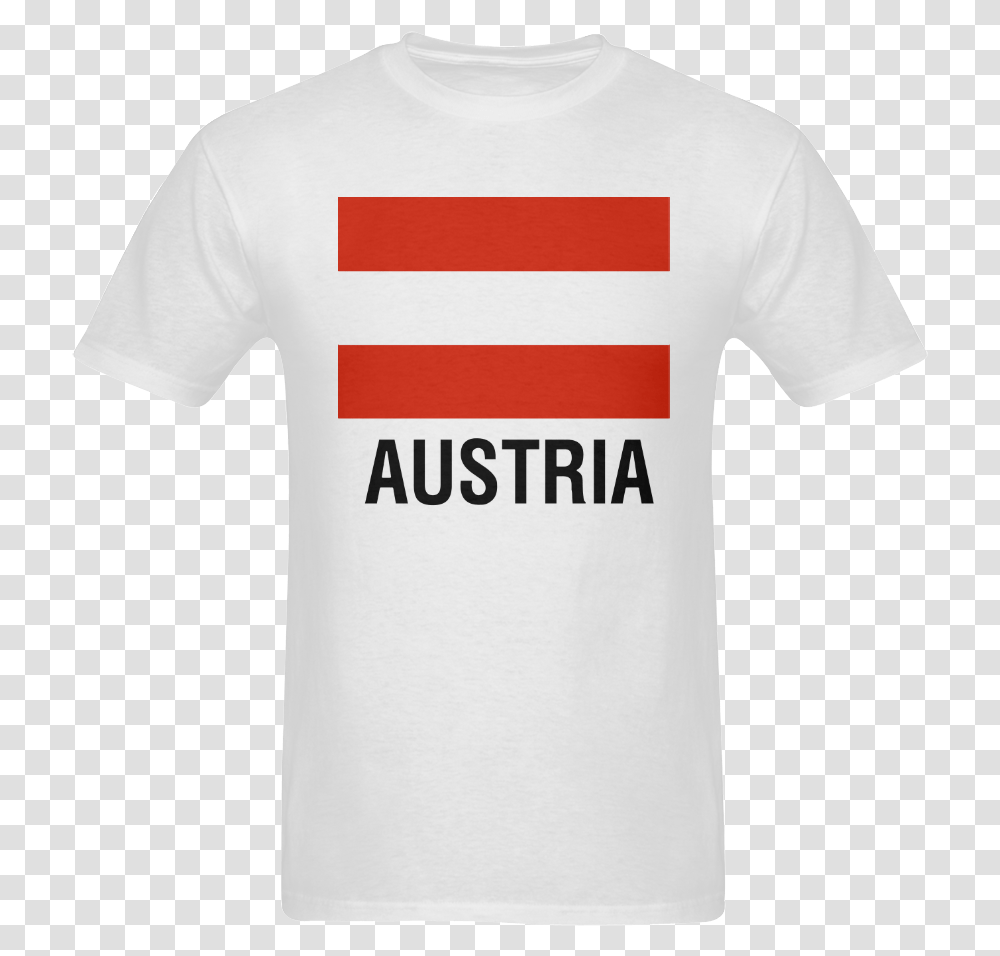 Austrian Flag Text Austria Men's T Shirt In Usa Size Active Shirt, Apparel, T-Shirt Transparent Png