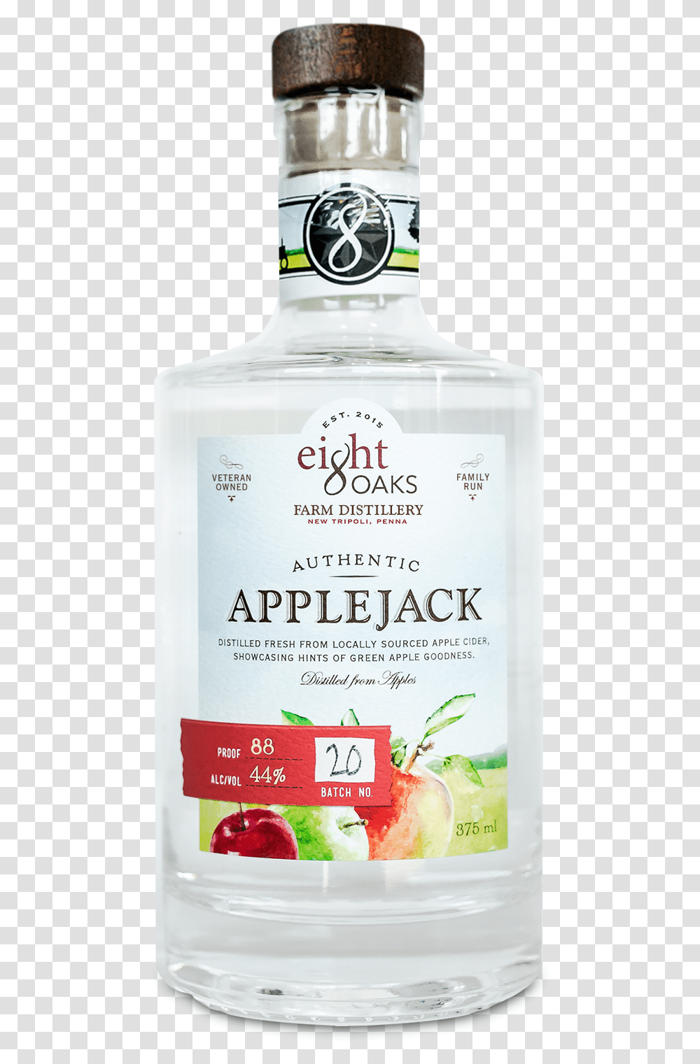 Authentic Apple Jack Eight Oaks Pennsylvania Distillery Fresh, Liquor, Alcohol, Beverage, Drink Transparent Png