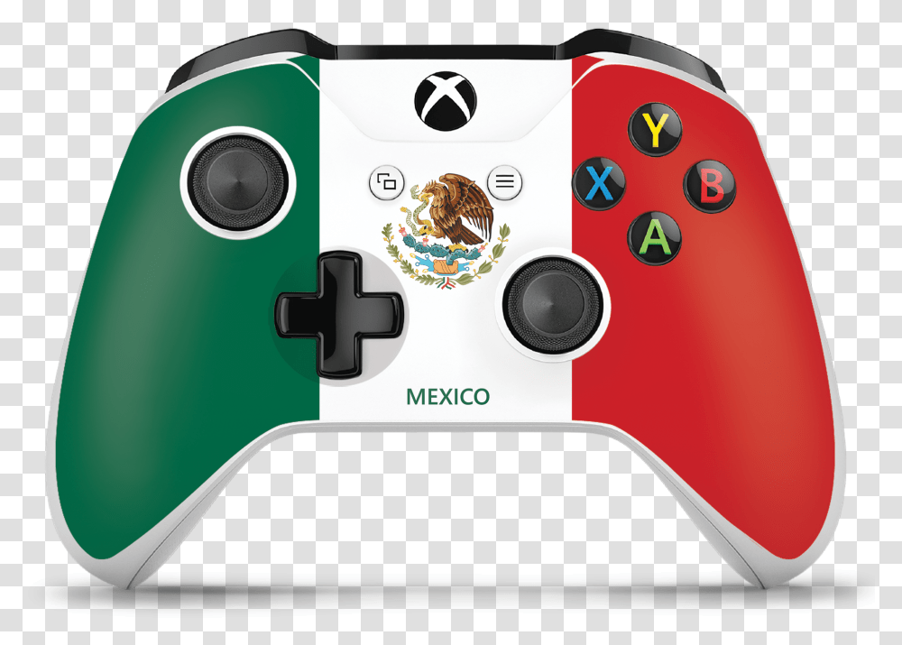 Authentic Officially Licensed Xbox One Mexico Flag Controller Skin Coat Of Arms Of Mexico, Disk, Electronics, Dvd Transparent Png