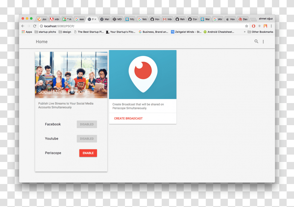 Authenticate For Periscope Producer Api Live Television, Person, Human, File, Webpage Transparent Png