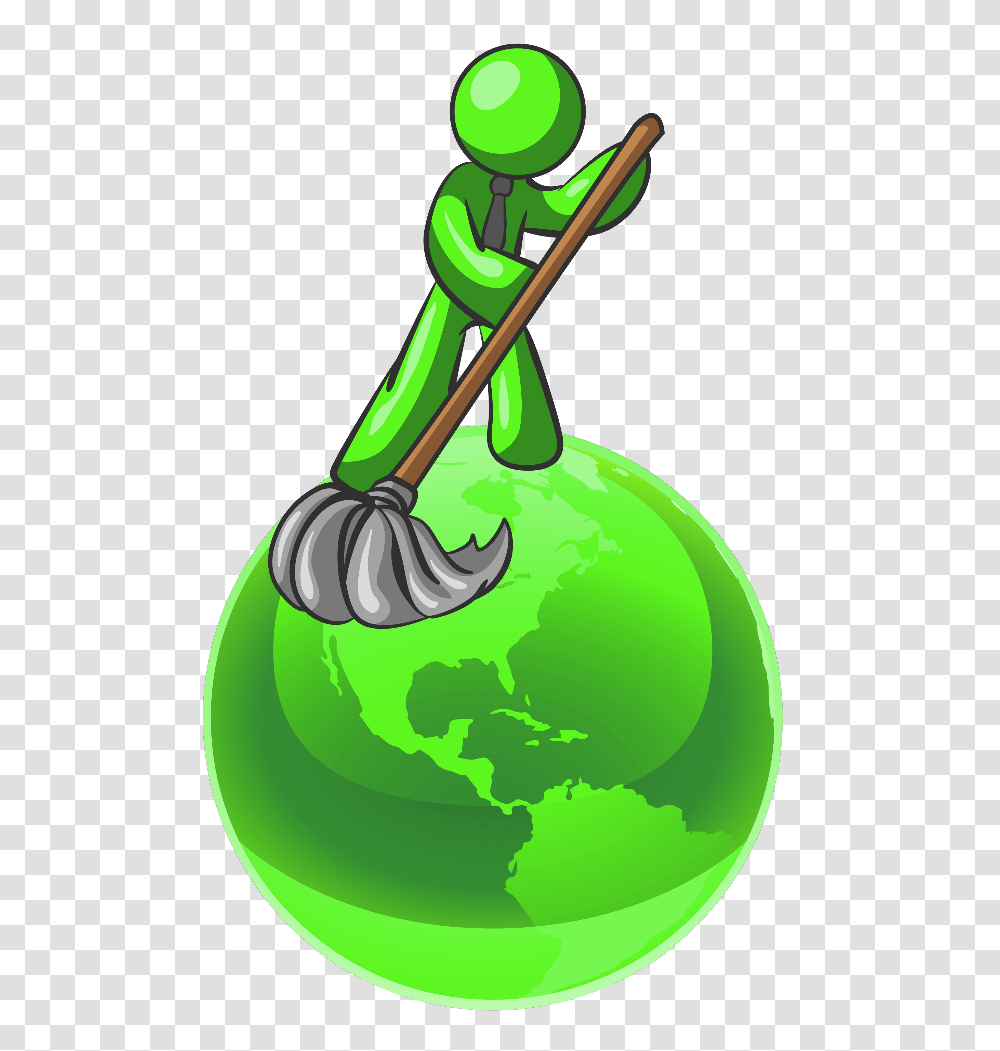 Authority Clipart, Green, Broom, Shovel, Tool Transparent Png