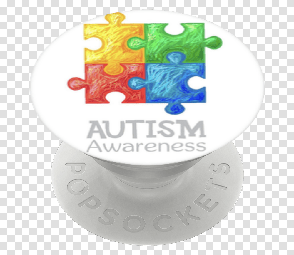 Autism Awareness Popsockets Circle, Birthday Cake, Dessert, Food, Dish Transparent Png