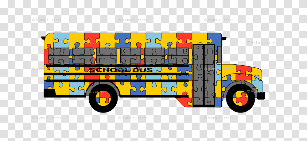 Autism Awareness School Bus Wallpaper, Fire Truck, Vehicle, Transportation, Game Transparent Png