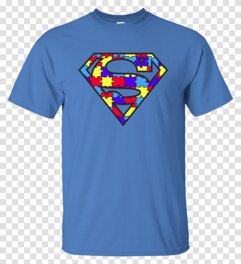 Autism Awareness Superman Logo Light Blue Shirt Hoodie Tank Dark Souls T Shit, Clothing, Apparel, T-Shirt, Sleeve Transparent Png