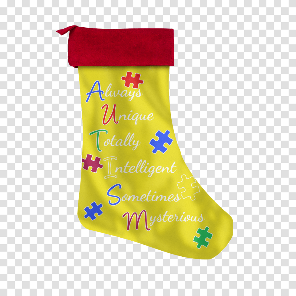 Autism Holiday Christmas Stockings Autism Awareness America, Sock, Shoe, Footwear Transparent Png