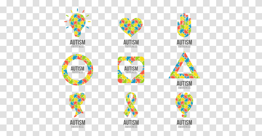 Autism Ribbon, Number, Alphabet Transparent Png