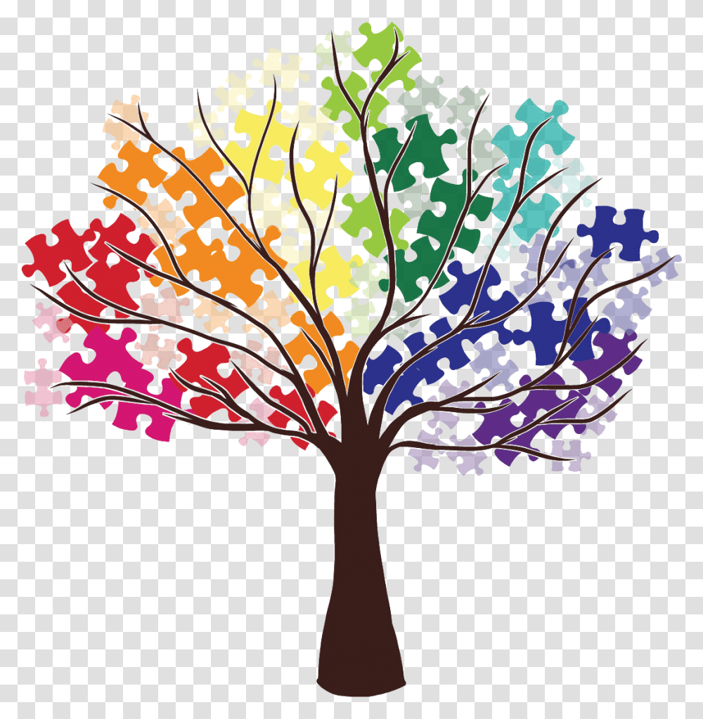 Autism Tree & Free Treepng Images Autism, Jigsaw Puzzle, Game, Leaf, Plant Transparent Png
