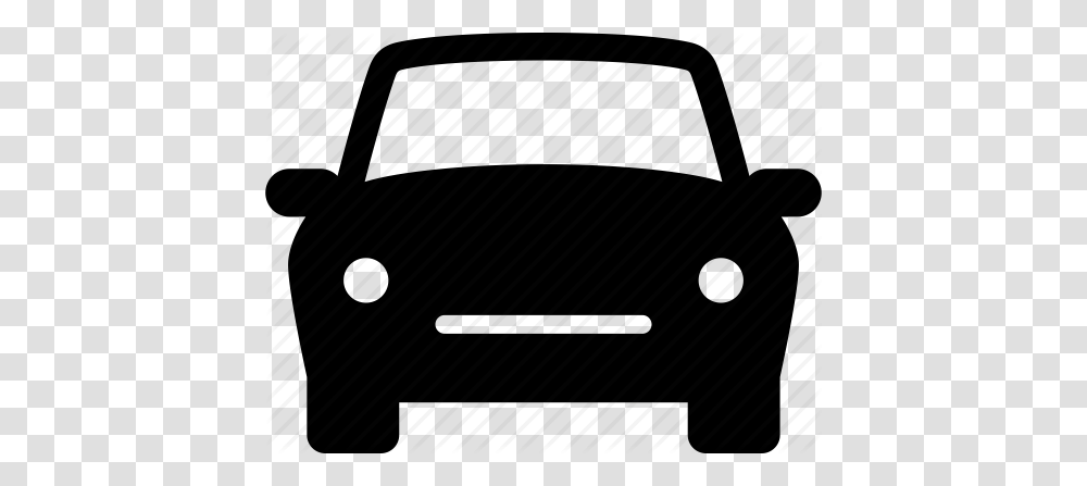 Auto Automobile Car Front Generic View Icon, Piano, Vehicle, Transportation, Bumper Transparent Png