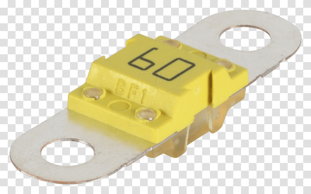 Auto Fuse Bf1 60a 32vdc Yellow Solid, Electrical Device Transparent Png