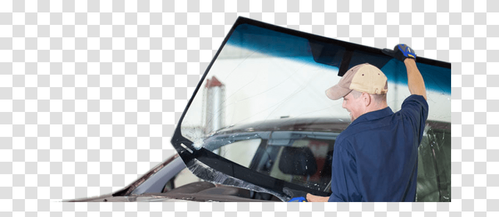 Auto Glass Repair Companies Car Glass Repair, Windshield, Person, Human, Hat Transparent Png