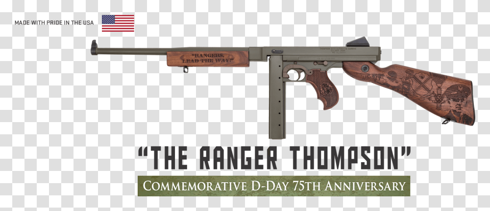 Auto Ordnance D Day, Gun, Weapon, Weaponry, Rifle Transparent Png