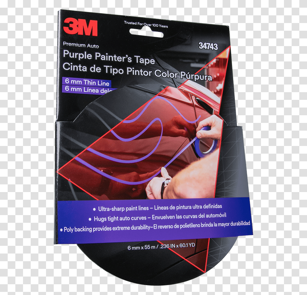 Auto Purple Painter's Tape And 3m Super Flexible Flyer, Advertisement, Poster, Paper, Brochure Transparent Png