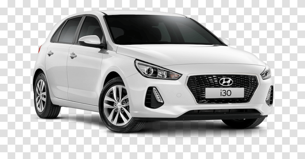 Auto Rent Corfu Hyundai I30 2019 White, Sedan, Car, Vehicle, Transportation Transparent Png