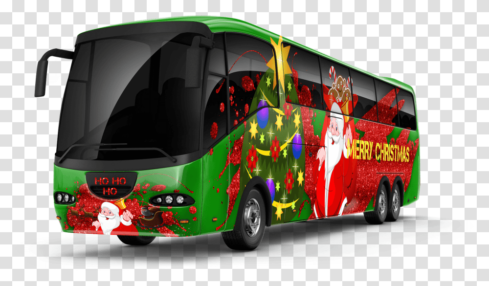 Autobuses Navidad, Vehicle, Transportation, Tour Bus, Fire Truck Transparent Png