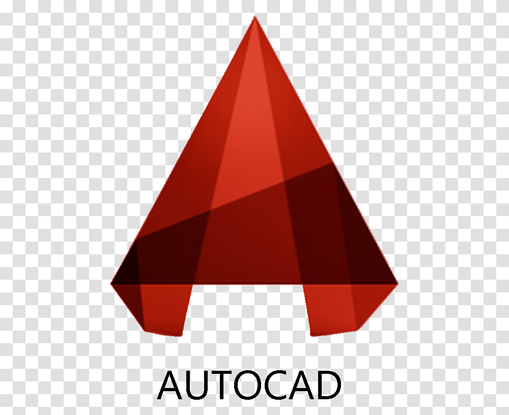 Autocad Logos Autocad Logo, Triangle, Cone, Clothing, Apparel Transparent Png