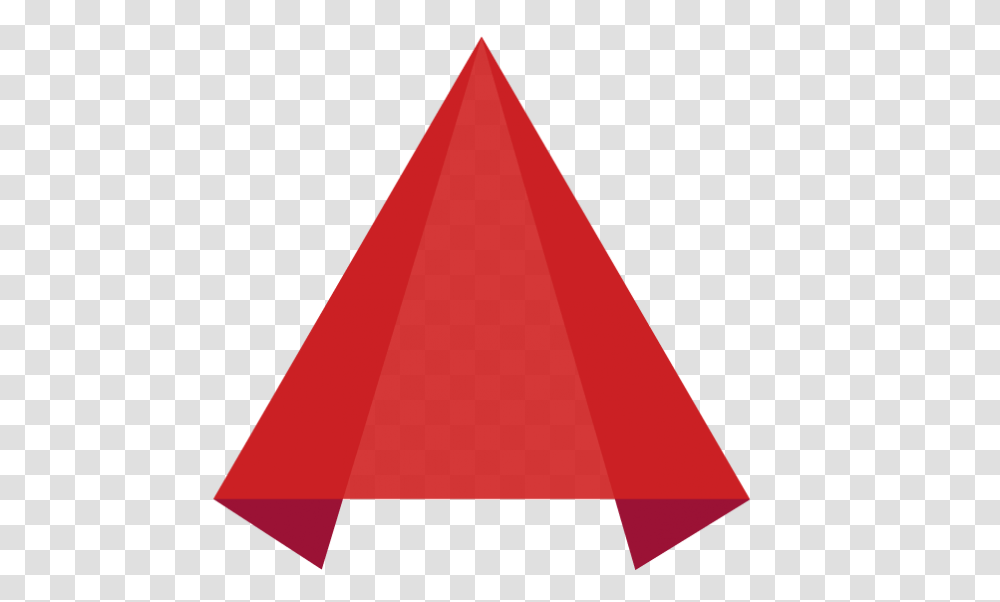 Autocad Logos, Triangle, Cone Transparent Png