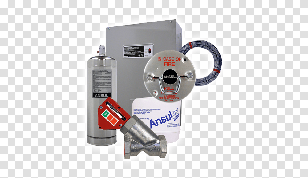 Automatic Fire Control Ansul Fire Suppression System, Label, Text, Tool, Adapter Transparent Png
